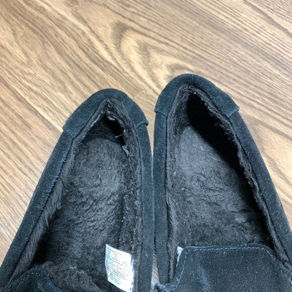 Koolaburra by UGG Men\'s Tipton Suede Slipper Size 13 M Black Faux Fur Slip On main image 6